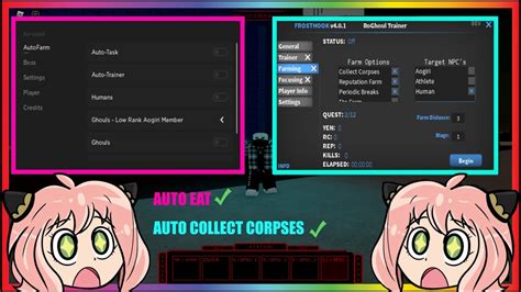 Ro Ghoul Pastebin Script Hack GUI AUTO FARM AUTO EAT AUTO TRAINER