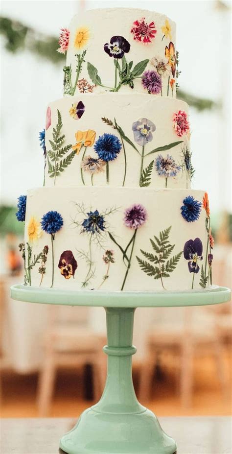 14 Pressed Flower Cakes 2021 Dried Flower Cake Fresh Flower Cakes