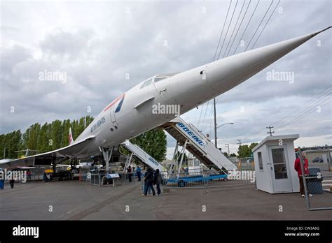 The Concorde airplane. Museum of Flight. Seattle. USA Stock Photo - Alamy