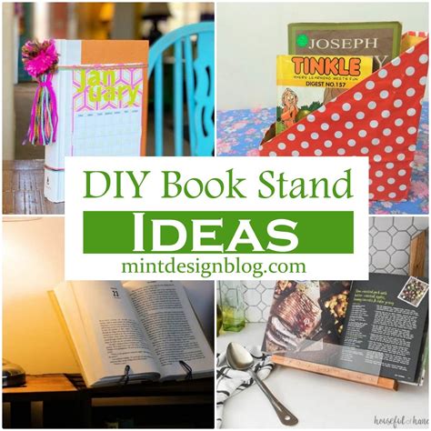 28 Diy Book Stand Ideas Mint Design Blog