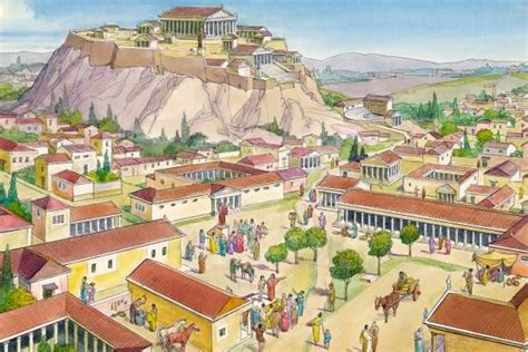 Hill Outdoors City Square Ancient Greece Ancient Day Architecture