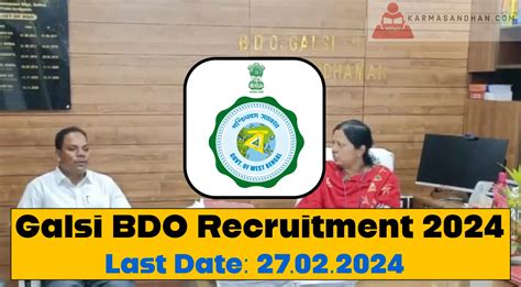 Galsi BDO Recruitment 2024 For BLS Post Check Details