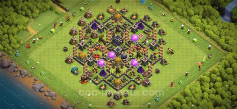 Best Anti 2 Stars Base Th9 With Link Hybrid 2024 Town Hall Level 9