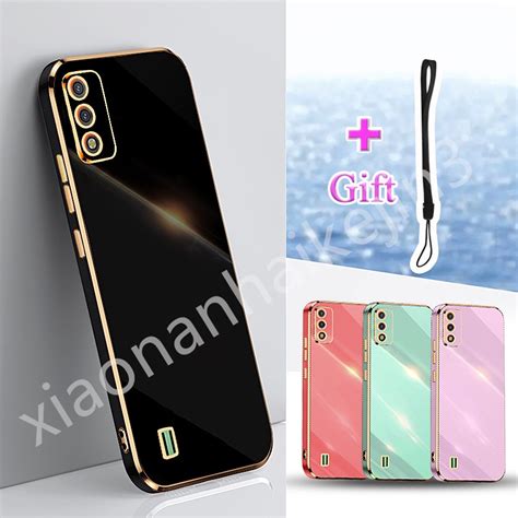Phone Case Itel A37 A26 Soft Traight Edge Electroplated Case Cover