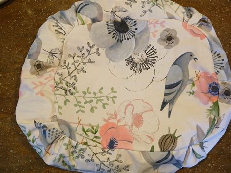 Nest Cushion Cover Pink And Grey Peonies And Pigeons Fabric Sindy S