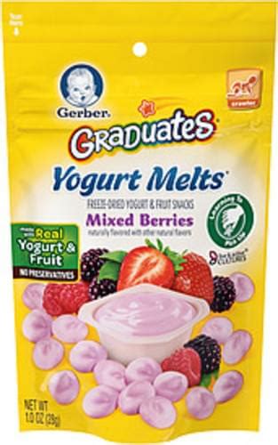 Gerber Graduates Yogurt Melts Mixed Berries Yogurt Snacks 7 Oz