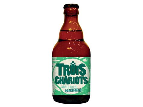 Trois Chariots sous le soleil bière blonde Lidl France Archive