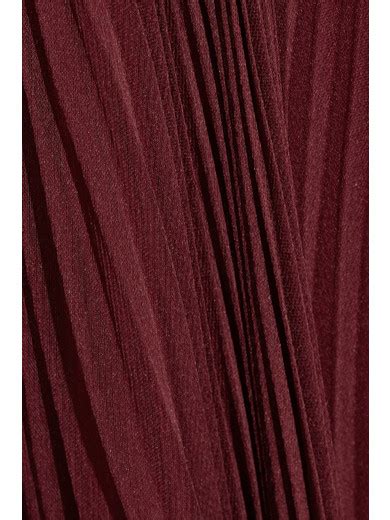 J Mendel Pleated Silk Chiffon Maxi Skirt Net A Porter