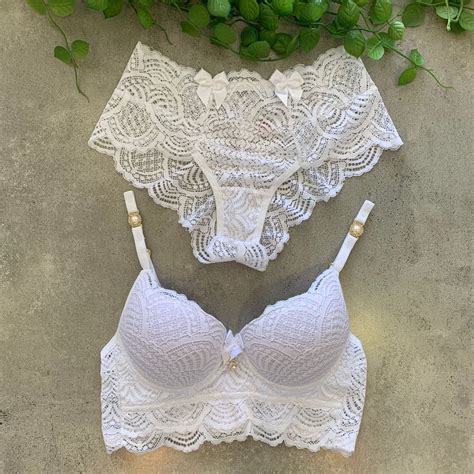 Conjunto De Lingerie Luna Branco Busca Na Dolce Pecado