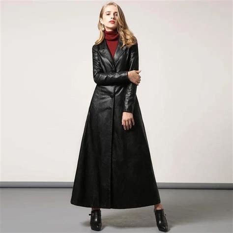 Black Leather Trench Coat Women A Timeless Fashion Statement