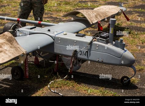 An RQ 7B Shadow Unmanned Aerial System UAS Assigned To Marine