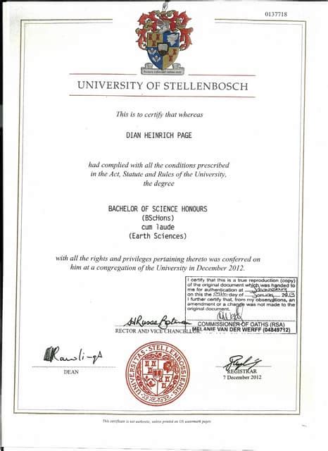 Dh Page Certified Bsc Honours Degree Pdf