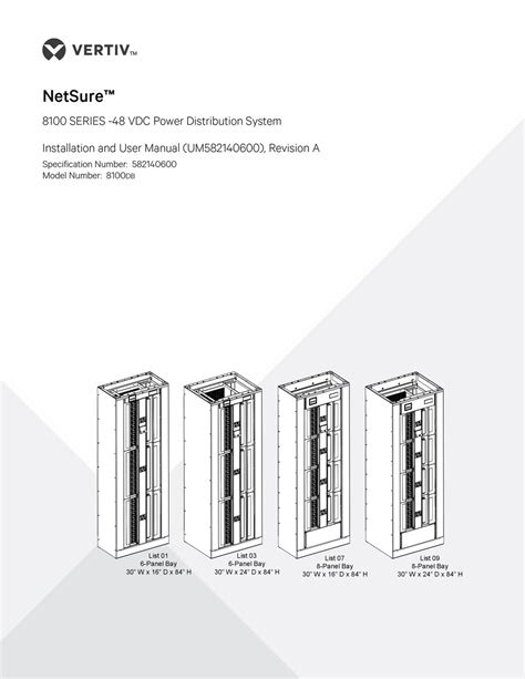 Vertiv Netsure Series Power Distribution Unit Installation And