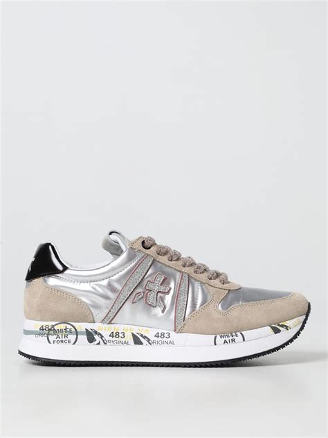 PREMIATA: sneakers for woman - Beige | Premiata sneakers TRIS 6049 ...