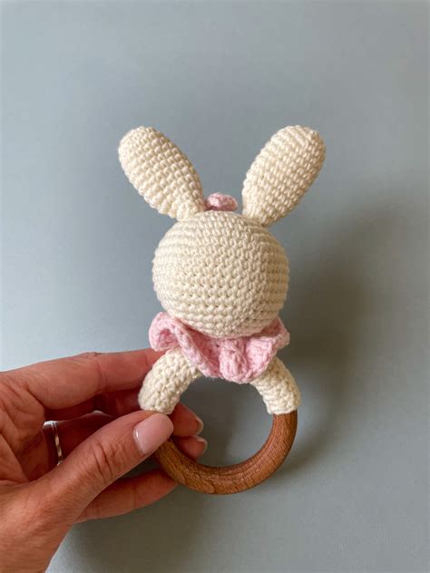 Baby Rattle CROCHET PATTERN Amigurumi Bunny Rabbit Rattle Etsy