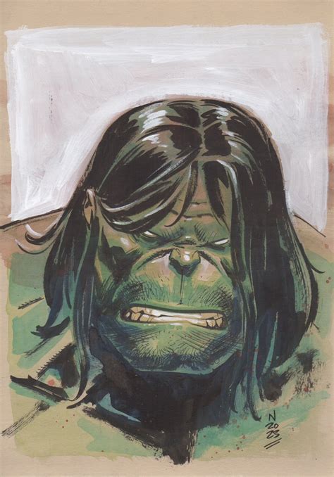 Felix Comic Art On Twitter Hulk Color Sketch By NicKlein 8x12 Sold