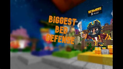 I Made The Biggest Bed Defense In Hive Bedwars Youtube