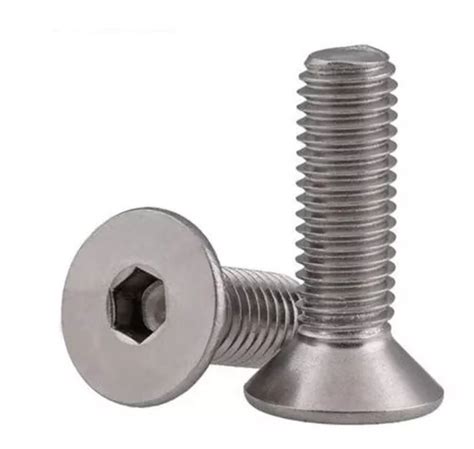 M X Mm Tornillo Allen Cabeza Plana Inox Pzs