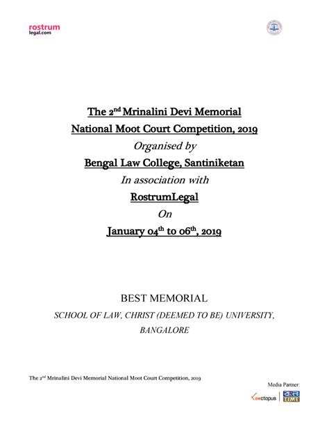 Petitioner Blcrl 15 Law The 2 Nd Mrinalini Devi Memorial National