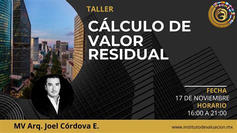 WI124 Cálculo Valor Residual webinar YouTube