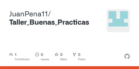 Github Juanpena Taller Buenas Practicas