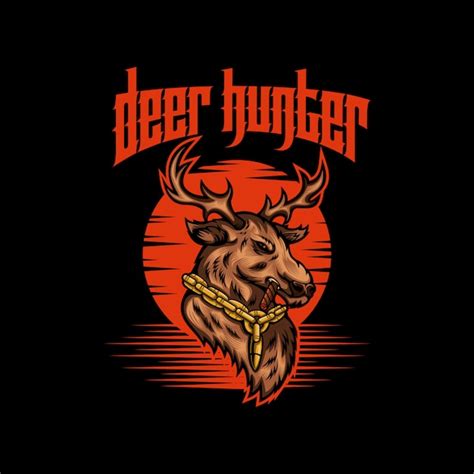 Premium Vector | Deer hunter vector illustration