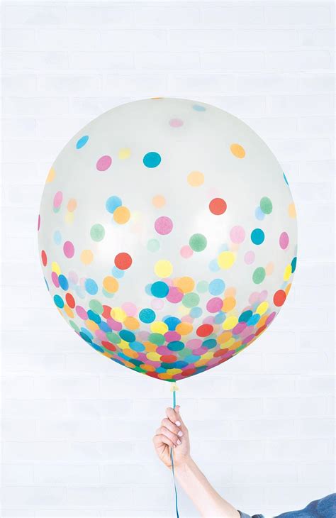 2ct, 24in, Round Multicolored Confetti Balloons | Party City