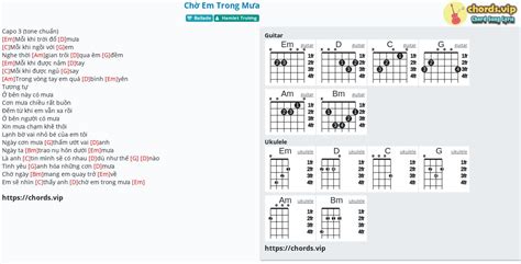 Chord Ch Em Trong M A Tab Song Lyric Sheet Guitar Ukulele