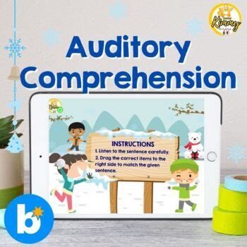 Winter Sentence Auditory Comprehension Boom Cards By Teacher Kimmy