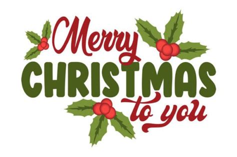 Merry Christmas To You Text Vector Des Graphic By Designsviki