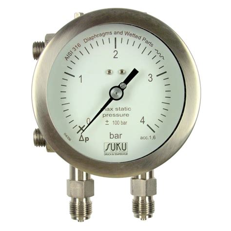 Differenzdruckmanometer Mit Plattenfeder