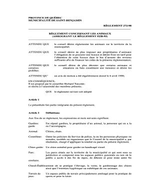 Remplissable En Ligne Remplissable Municipalit De Saint Benjamin Faxer