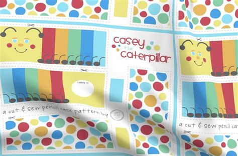 Casey The Caterpillar Spoonflower