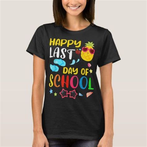 Happy Last Day Of School Teacher Student Summer Pi T Shirt Zazzle