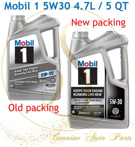 ORIGINAL MOBIL 1 Advanced 5W30 SN PLUS Fully Synthetic Engine Oil 5QT 4