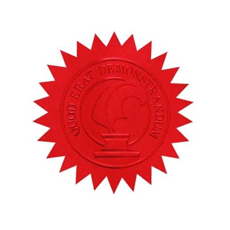 50mm Red Certificate Seal Qizzle