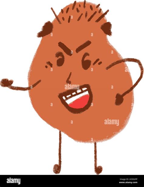 Angry potato cartoon character Stock Vector Image & Art - Alamy