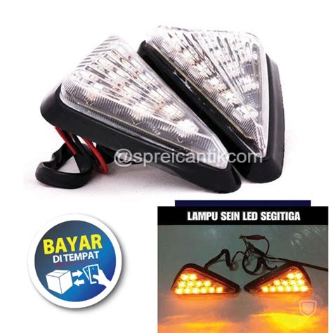 Jual HYS Lampu Sen Sein Tempel SEGITIGA LED Kecil Yamaha Honda Suzuki