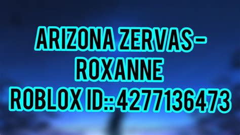 Arizona Zebras Roxanne Roblox Id Code Youtube