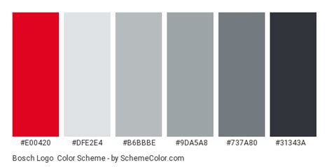 Bosch Logo Color Scheme » Black » SchemeColor.com