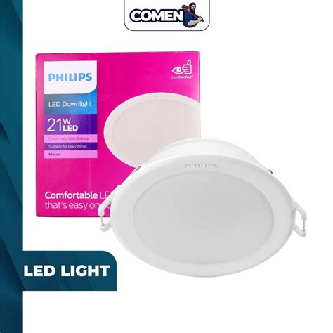 PHILIPS 21W Round Meson LED Downlight 59469 Cool White Home Office