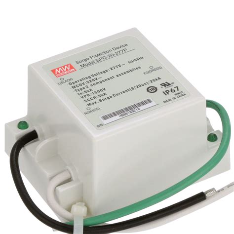 MEAN WELL - SPD-20-277P - Surge Suppressor, 20kA, Surge Protection