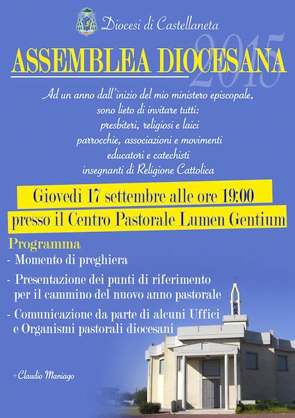 Assemblea Di Inizio Anno Pastorale Diocesi Di Castellaneta