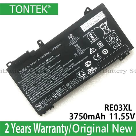 Genuine RE03XL Battery For HP ProBook 445 450 455 440 430 G6 Series