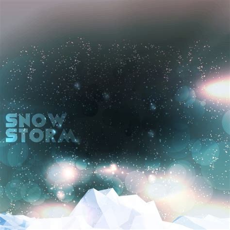 Free Vector Snow Storm Background