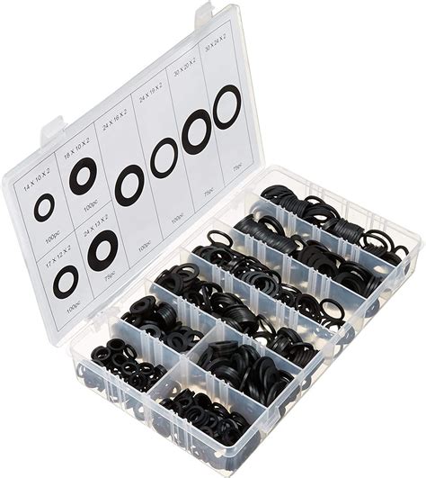 Amazon Swordfish 20010 725pc Rubber Flat Washer Assortment