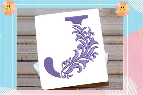 Beautiful Monogram Letter J · Creative Fabrica