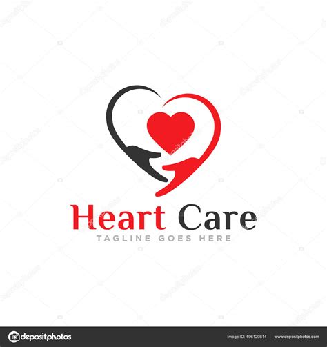 Heart Care Logo Design Vector Stock Vector By ©nano99 496120814