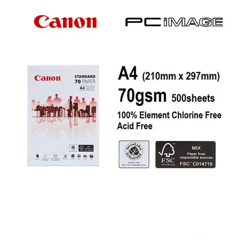 Canon 500 Sheets 70g80g A4 Paper Pcimage