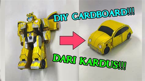 CARDBOARD DIY BUMBLEBEE MOVIE 2018 BUMBLEBEE DARI KARDUS BISA BERUBAH